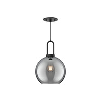 Soji 10-in Clear Glass Socket Pendant