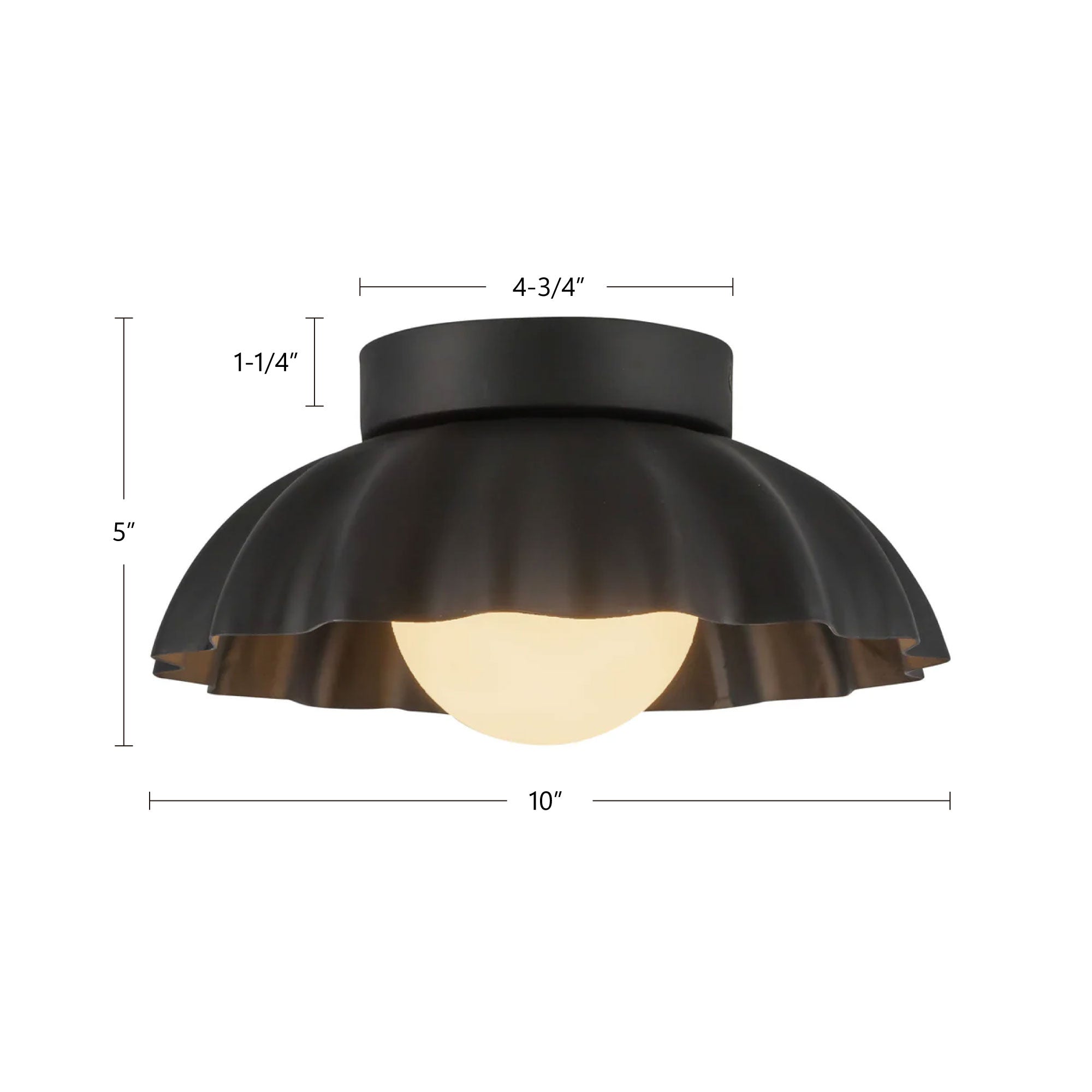 Soleil 10-in Aluminum Vanity Light