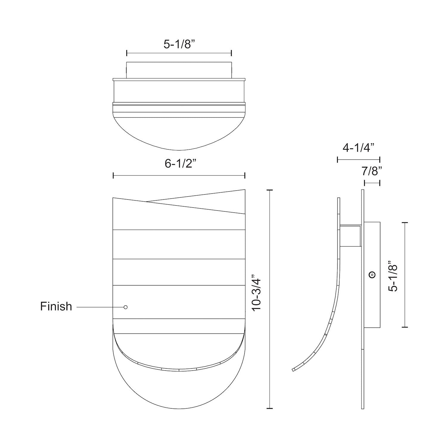 Sonder 6-in Steel Wall Sconce