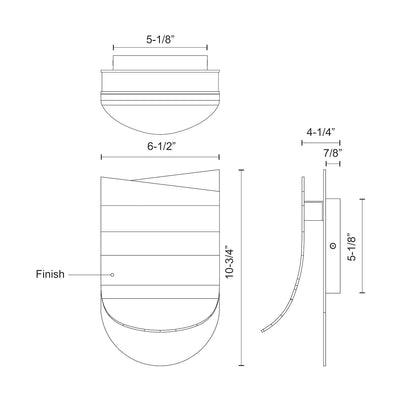 Sonder 6-in Steel Wall Sconce