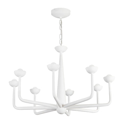Spade 30-in Steel Chandelier