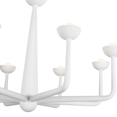 Spade 30-in Steel Chandelier