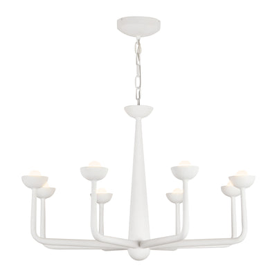 Spade 30-in Steel Chandelier