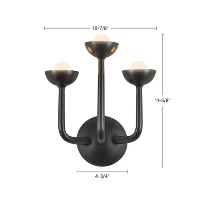 Spade 11-in Steel Vanity Light