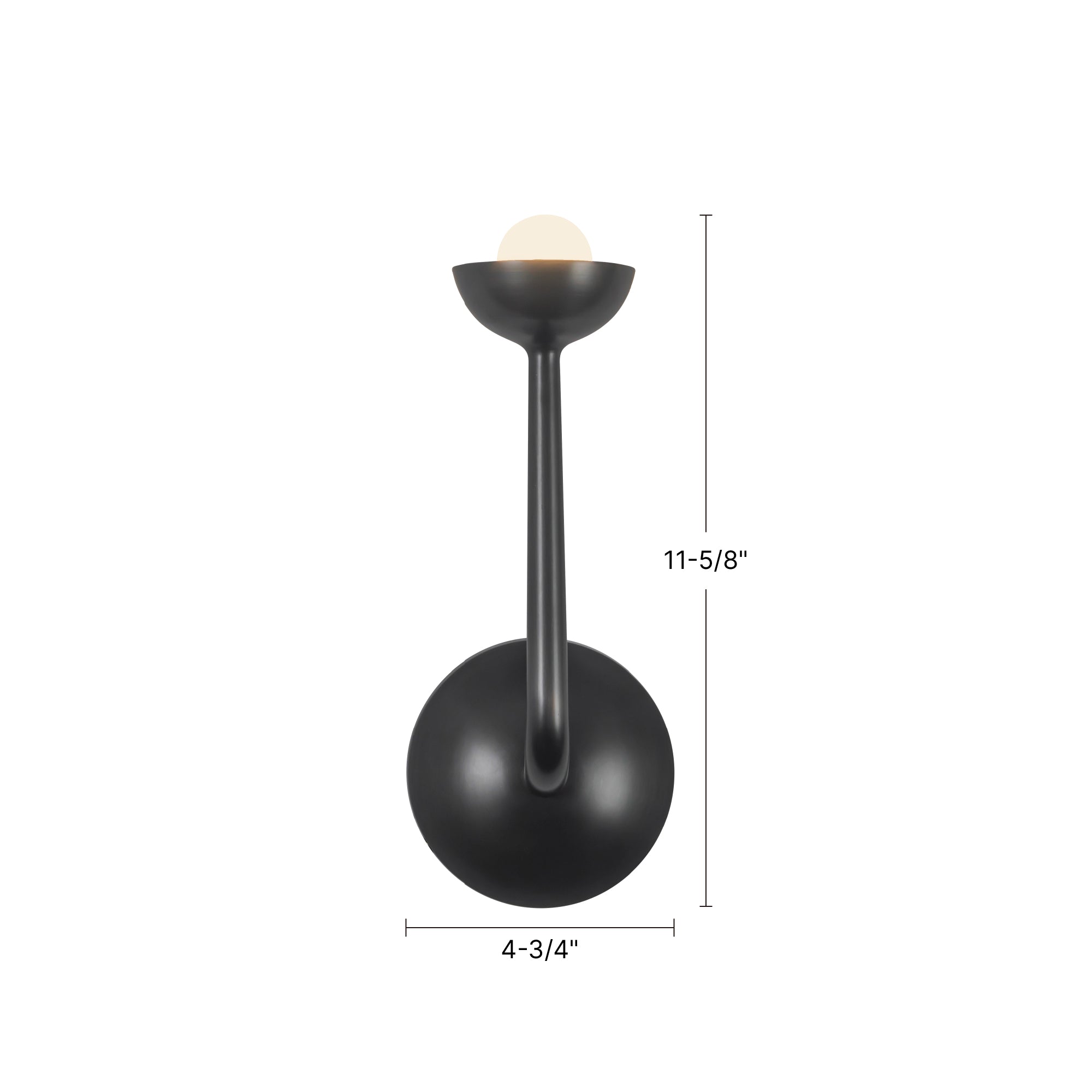 Spade 5-in Steel Vanity Light