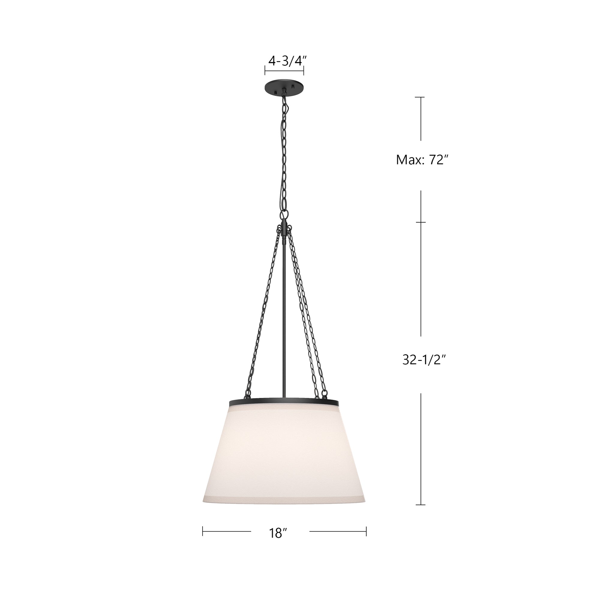 Speakeasy 18-in Steel Pendant