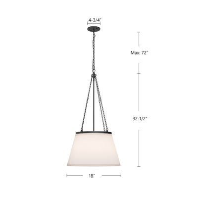 Speakeasy 18-in Steel Pendant