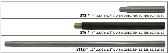 3-Inch x 0.5-Inch Threaded Downrod