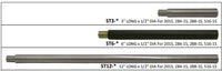 3-Inch x 0.5-Inch Threaded Downrod
