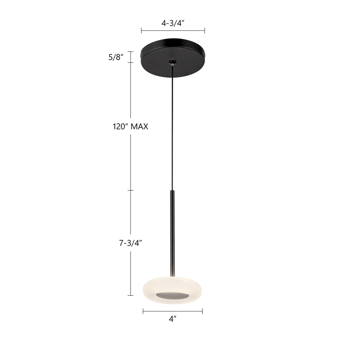 Stephord 4-in Aluminum Pendant