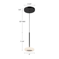 Stephord 4-in Aluminum Pendant