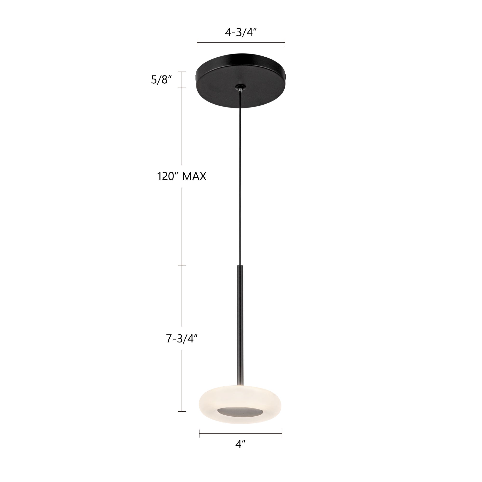 Stephord 4-in Aluminum Pendant