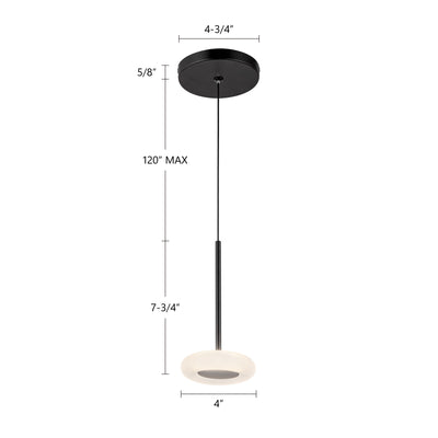 Stephord 4-in Aluminum Pendant
