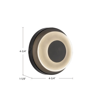 Stephord 4-in Aluminum Wall Sconce