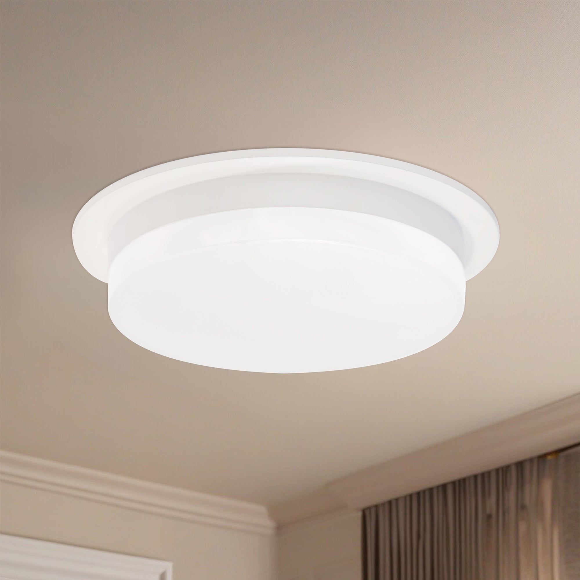 Stockton 6-in Aluminum Flush Mount
