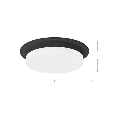 Stockton 6-in Aluminum Flush Mount