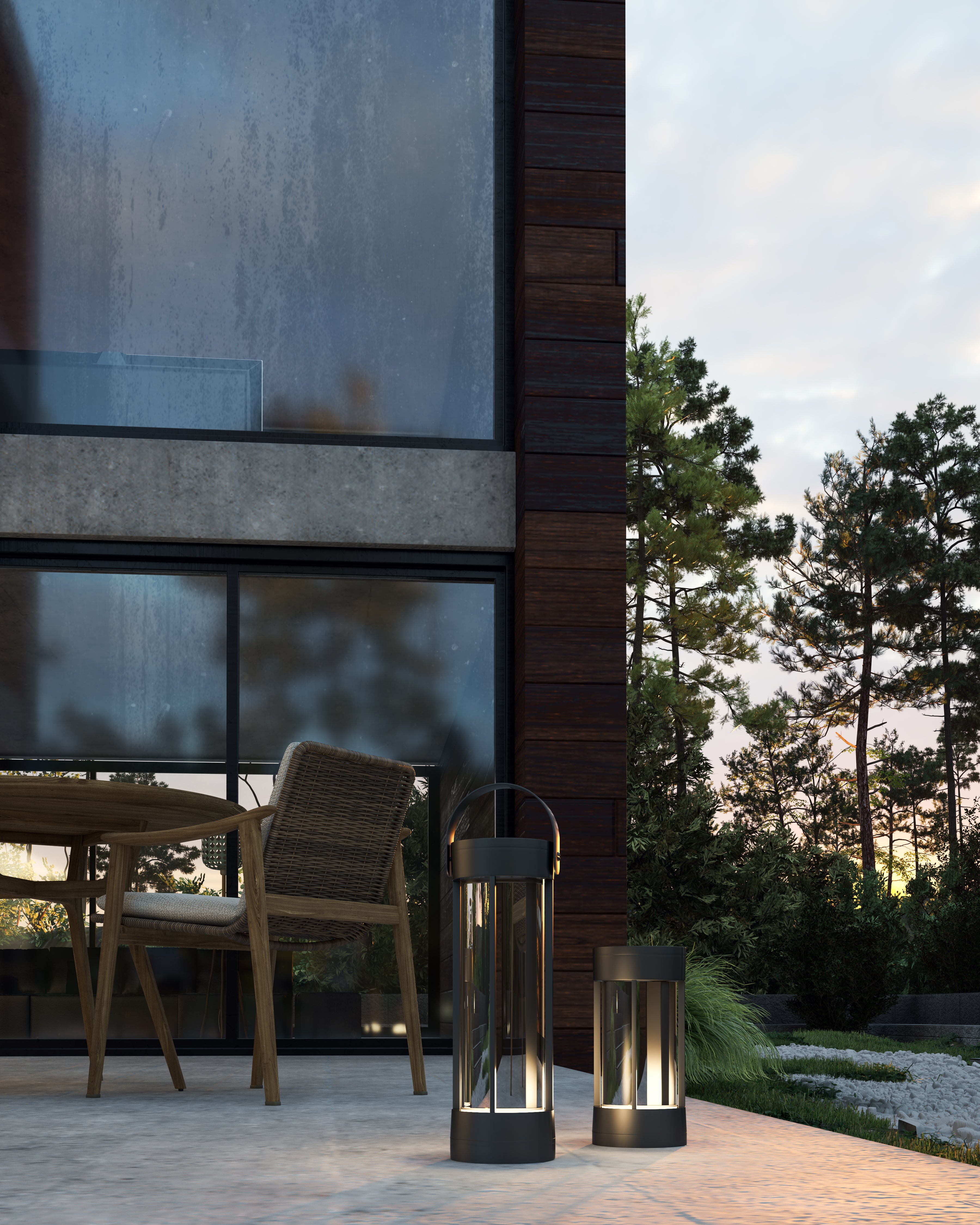 Suara 10-in Aluminum Outdoor Portable Lamp