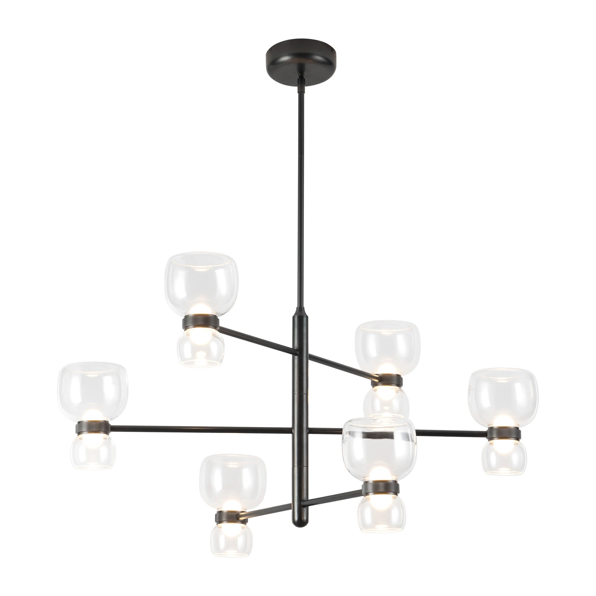 Sutton 36-in Steel Chandelier