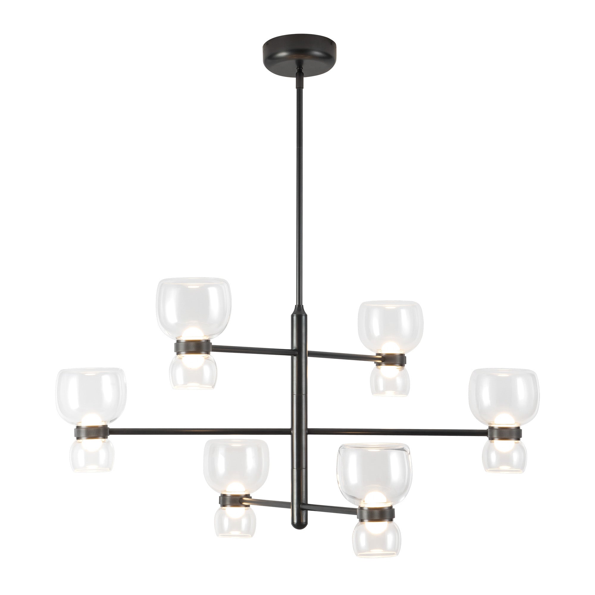 Sutton 36-in Steel Chandelier