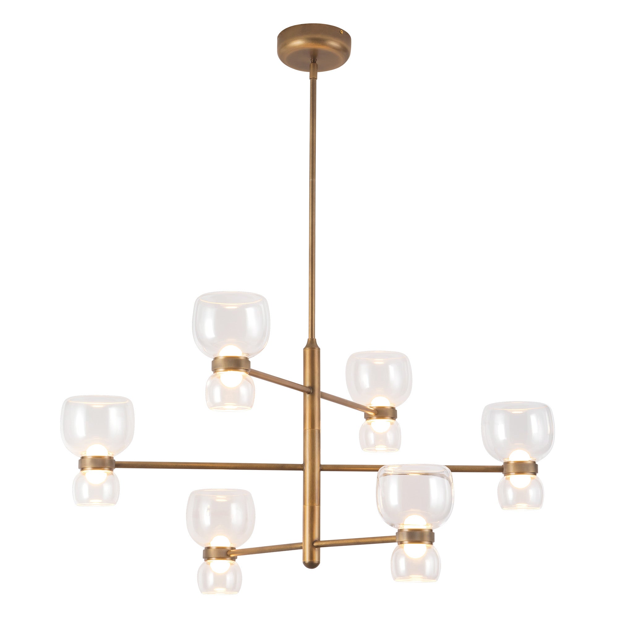 Sutton 36-in Steel Chandelier
