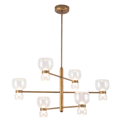 Sutton 36-in Steel Chandelier