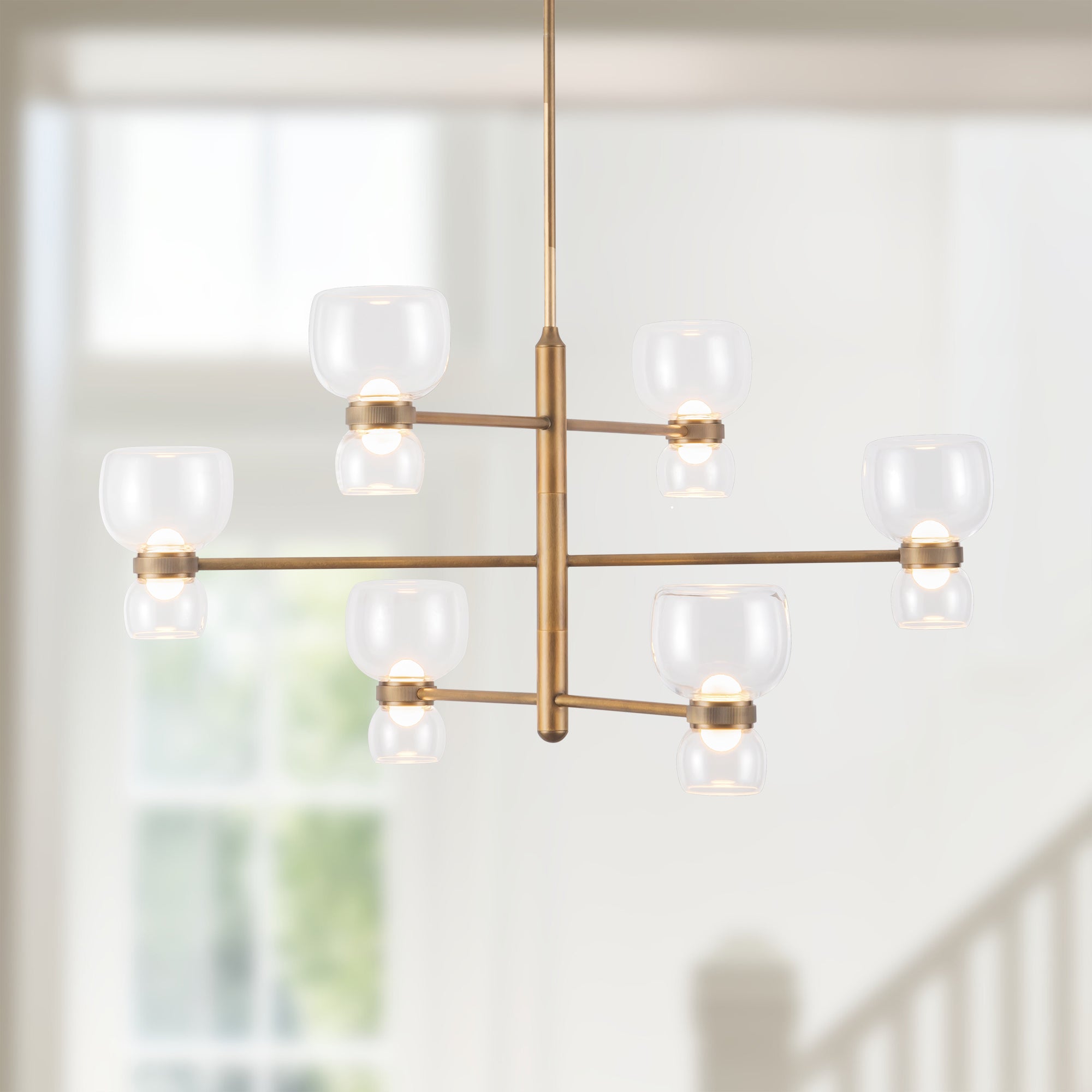 Sutton 36-in Steel Chandelier