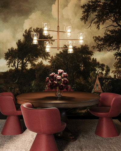 Sutton 36-in Steel Chandelier