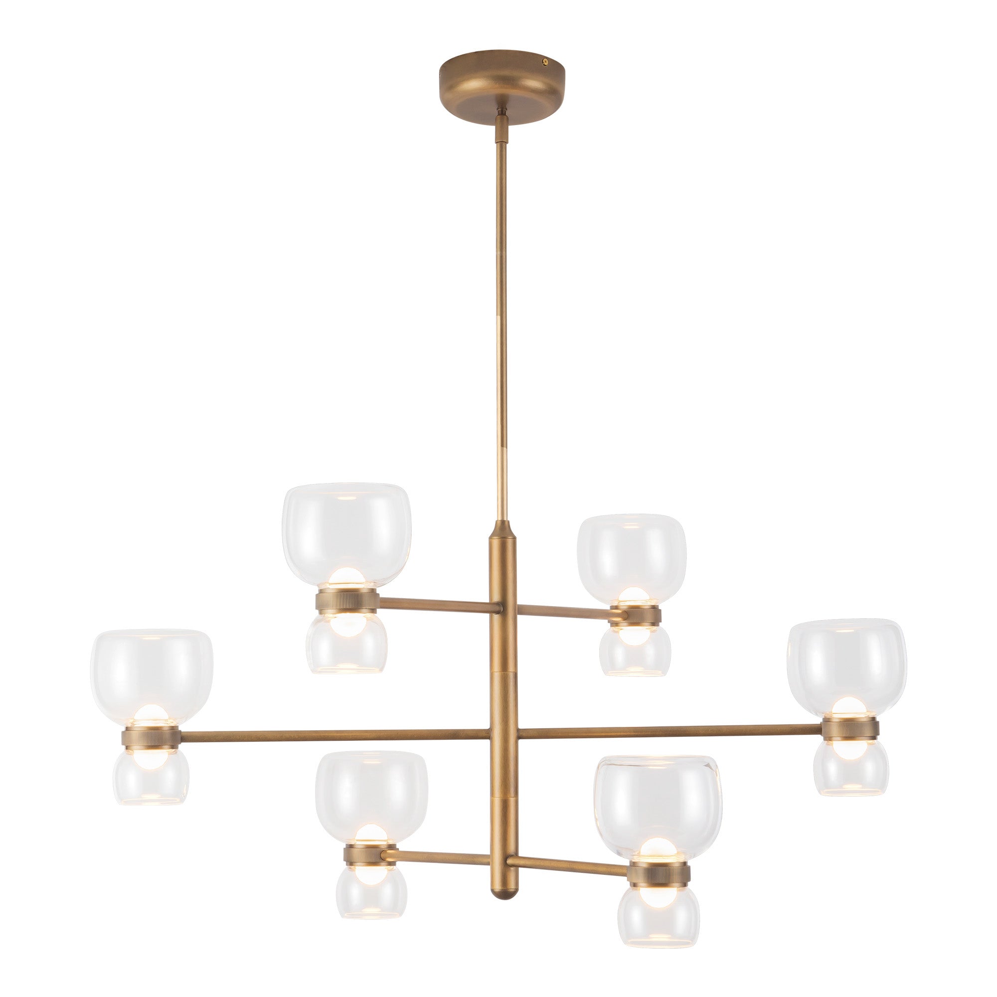 Sutton 36-in Steel Chandelier