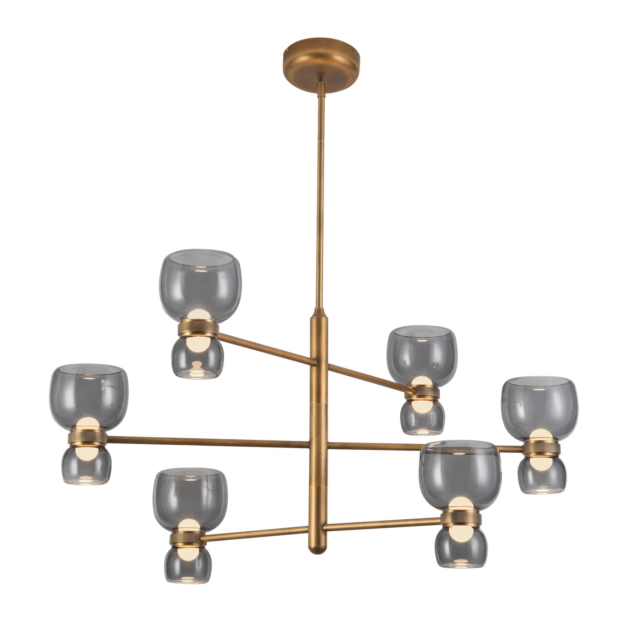 Sutton 36-in Steel Chandelier