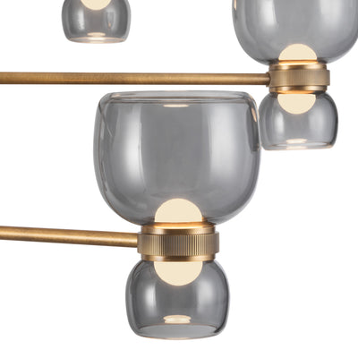 Sutton 36-in Steel Chandelier