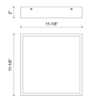 Sydney 11-in Steel LED Flush Mount