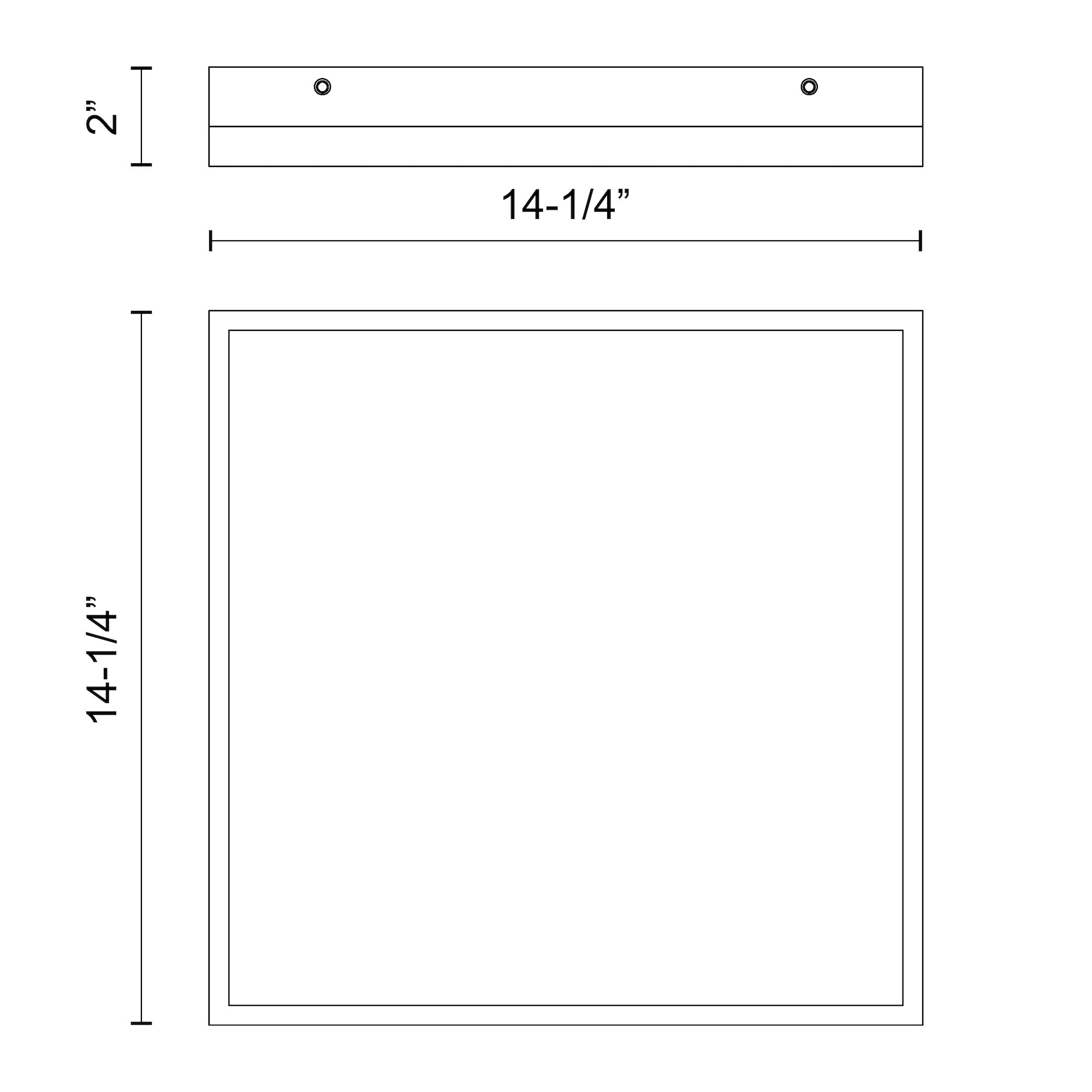 Sydney 14-in Steel Flush Mount