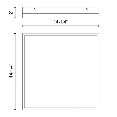 Sydney 14-in Steel Flush Mount