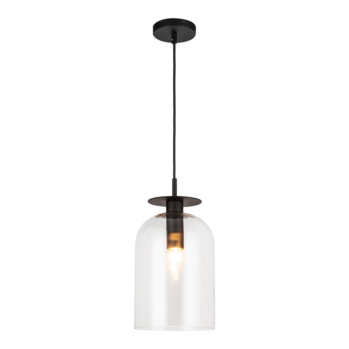 Sylvia 8-in Steel Pendant
