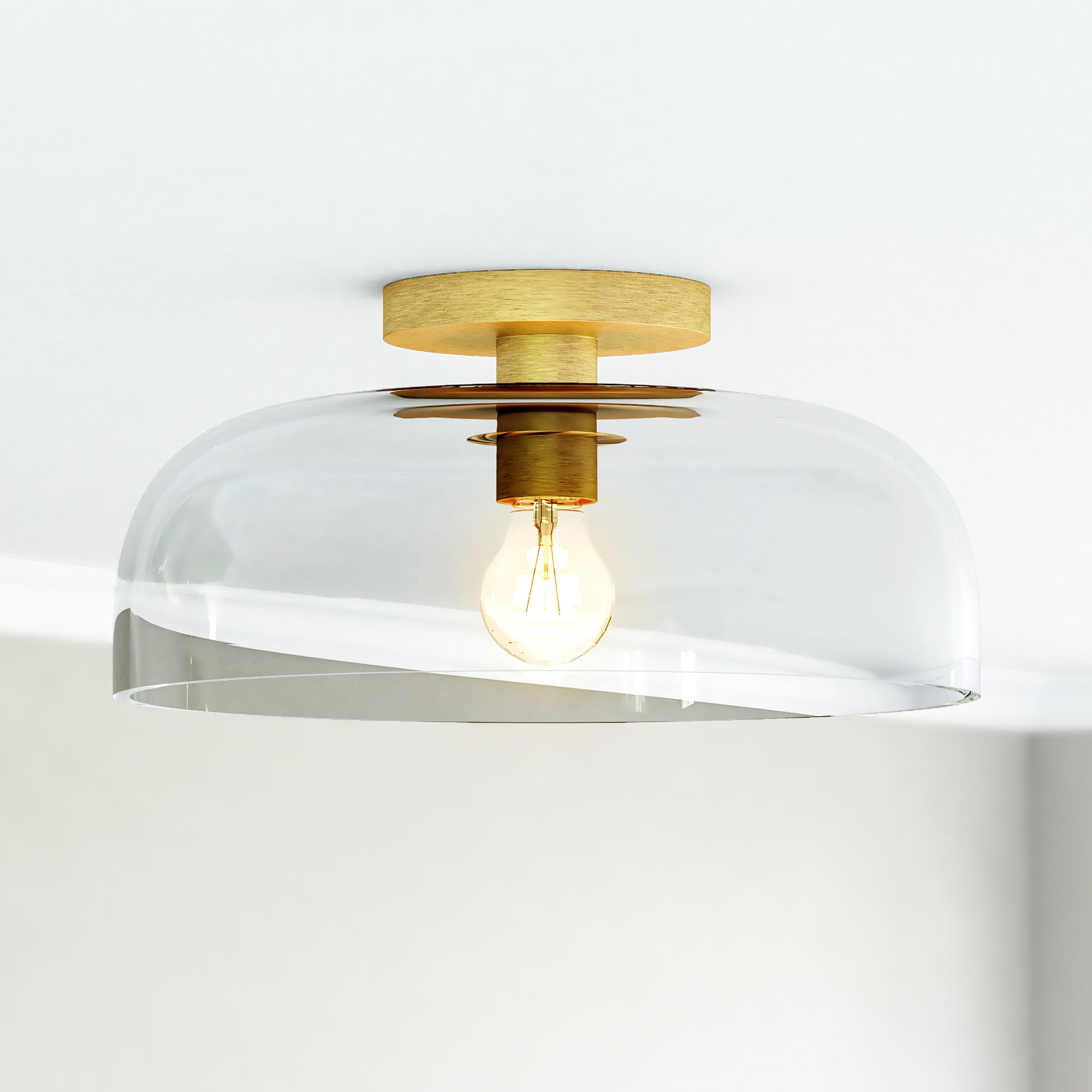 Sylvia 12-in Steel Semi-Flush Mount