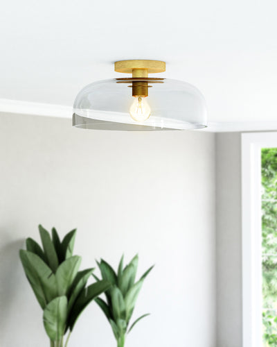 Sylvia 12-in Steel Semi-Flush Mount