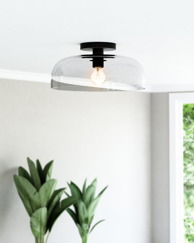 Sylvia 12-in Steel Semi-Flush Mount