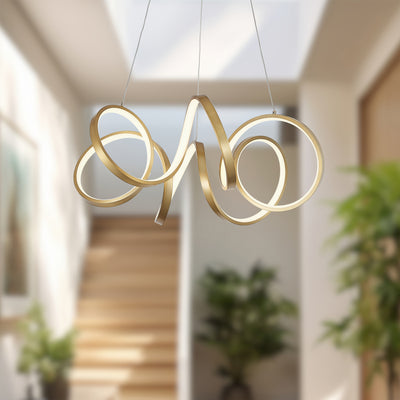 Synergy 24-in Aluminum Chandelier