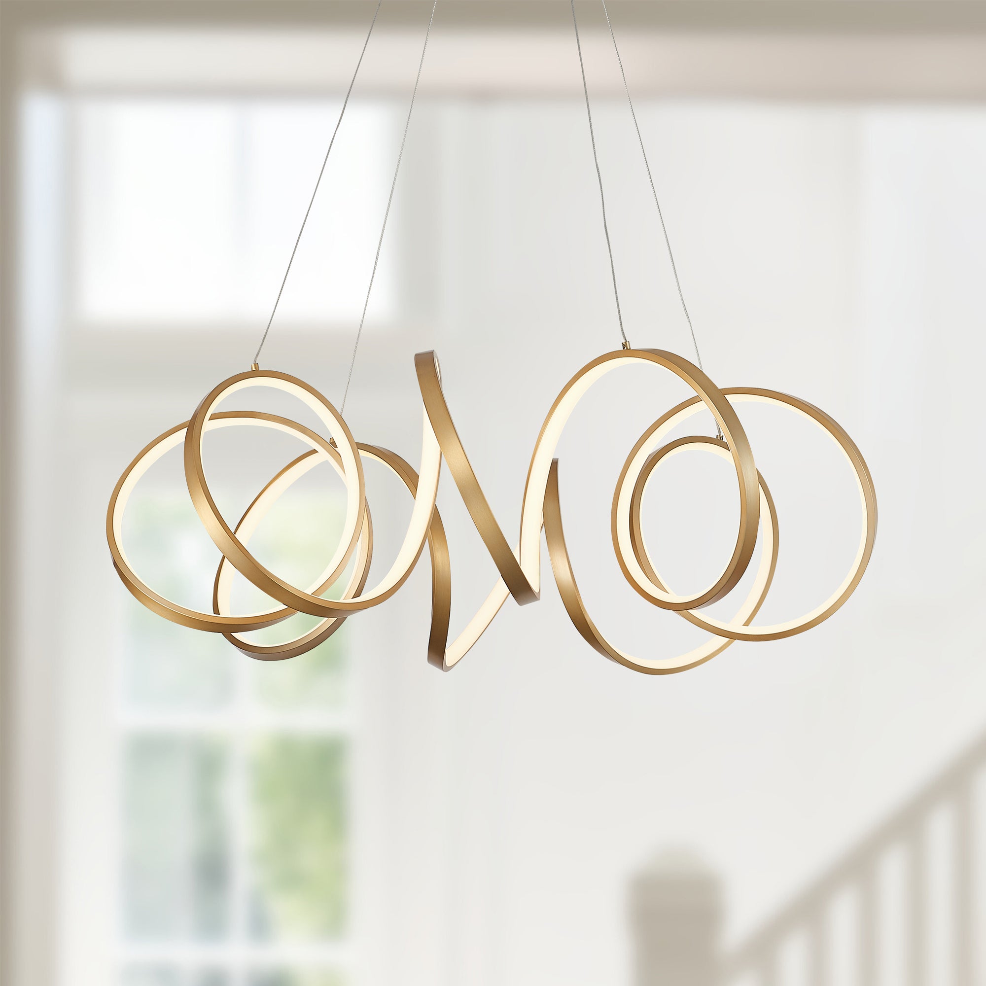 Synergy 34-in Aluminum Chandelier