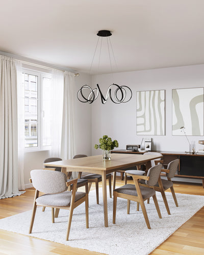 Synergy 34-in Aluminum Chandelier