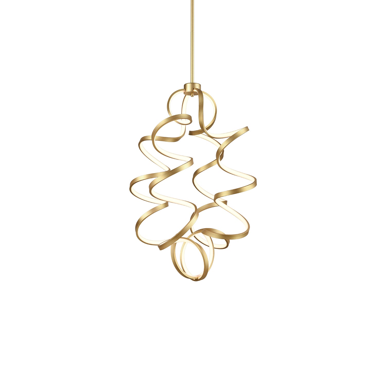 Synergy 34-in Vertical Aluminum Chandelier