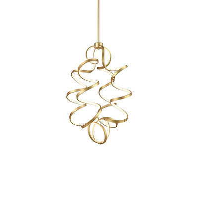 Synergy 34-in Vertical Aluminum Chandelier