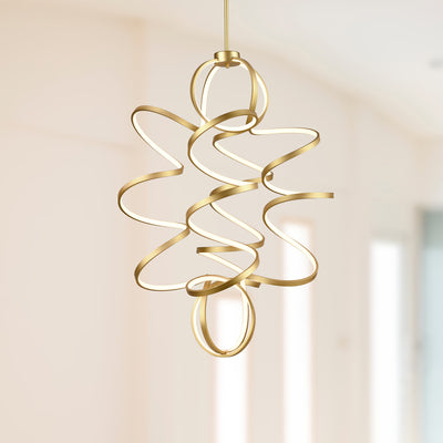 Synergy 41-in Aluminum Chandelier