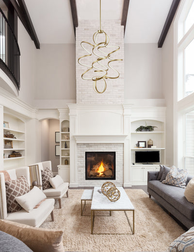 Synergy 41-in Aluminum Chandelier