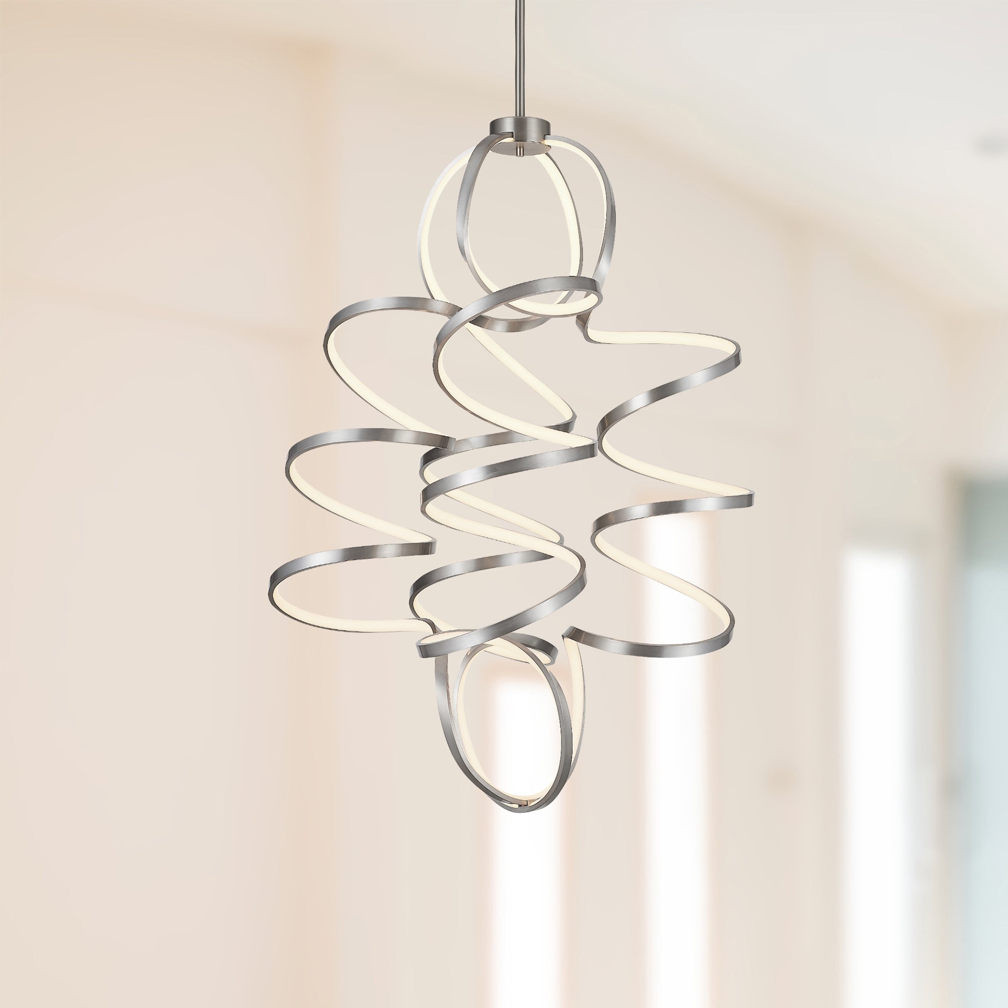 Synergy 41-in Aluminum Chandelier