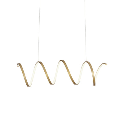 Synergy 42-in Aluminum Linear Pendant