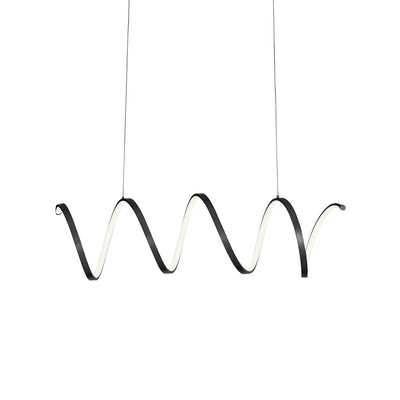 Synergy 42-in Aluminum Linear Pendant