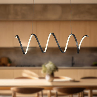Synergy 42-in Aluminum Linear Pendant