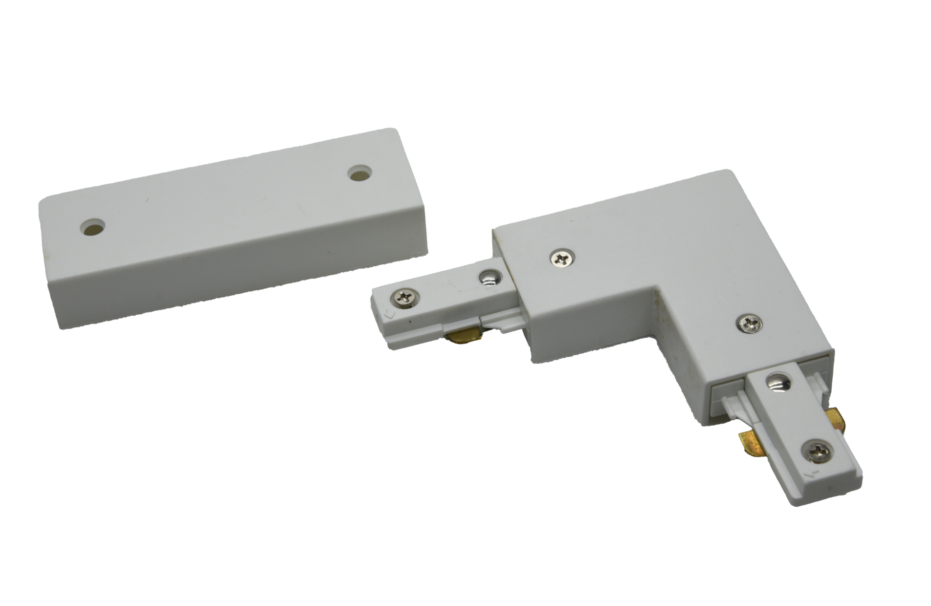 4.25-inch White Track Connector