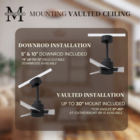 Alessandra 3-Blade Ceiling Fan Without Light Kit